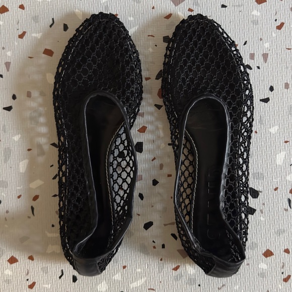 Staud Alba Ballet Flat Black Netting Size 42, US 12 - Picture 4 of 9